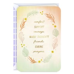Hallmark - Comfort, Support and Caring Prayers Encouragement Card