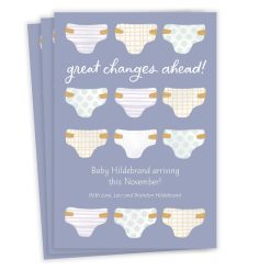 Hallmark - Diapers Great Changes Ahead Pregnancy Announcement