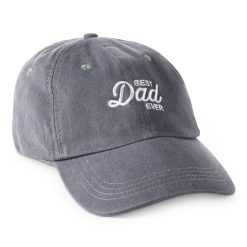 Hallmark - Best Dad Ever Gray Twill Baseball Cap