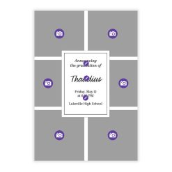 Alternative view of Hallmark - Photo Collage Border Graduation Announcement