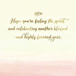 Alternative view of Hallmark - Another Blessed and Highly Favored Year Birthday Card