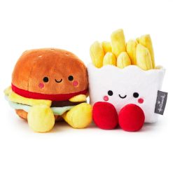 Hallmark - Better Together Burger and Fries Magnetic Plush, 5