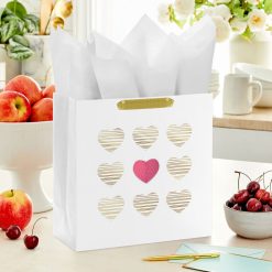 Alternative view of Hallmark - 10.4 Honeycomb Heart Large Square Gift Bag