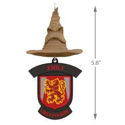Alternative view of Hallmark - Harry Potter Sorting Hat Personalized Text Ornament, Gryffindor