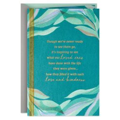 Hallmark - A Life Well-Lived Sympathy Card for Loss of Relative