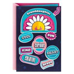 Hallmark - You Are Loved Birthday Card for Granddaughter With Sticker