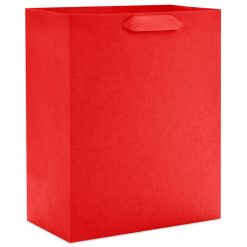 Hallmark - 6.5" Solid Red Small Gift Bag