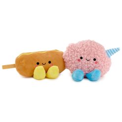 Hallmark - Better Together Corn Dog and Cotton Candy Magnetic Plush Pair, 3