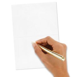 Alternative view of Hallmark - Wire Letters on Pink Blank Thank You Notes, Pack of 10