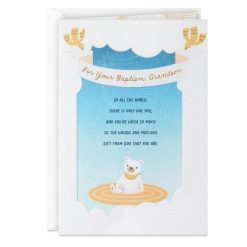 Hallmark - You Are Unique and Precious Religious Baptism Card for Grandson