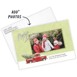 Alternative view of Hallmark - Rustic Red Truck Flat Christmas Photo Card