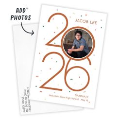 Alternative view of Hallmark - Colorful Confetti 2026 Flat Graduation Announcement
