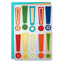 Hallmark - 16" Exclamation Points Jumbo Congratulations Card