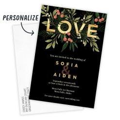Alternative view of Hallmark - Botanical Love Flat Wedding Invitation