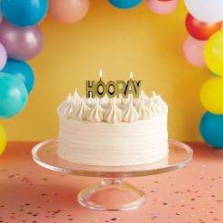 Alternative view of Hallmark - Black and Gold Hooray Birthday Candle