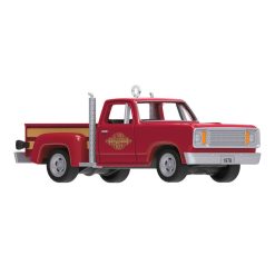 Hallmark - Mini Lil' American Trucks 1978 Dodge Li'l Red Express Truck 2025 Metal Ornament, 0.75