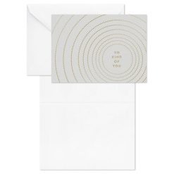 Alternative view of Hallmark - Concentric Circles So Kind of You Blank Thank You Notes, Pack of 10