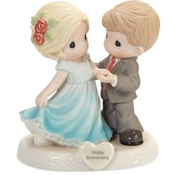 Hallmark - Precious Moments Couple Dancing Figurine, 5.25