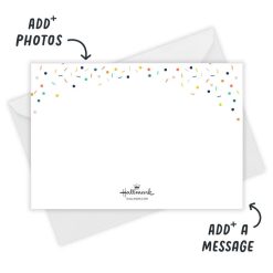Alternative view of Hallmark - Party Time Confetti Flat Graduation Party Invitation