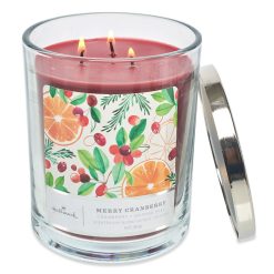 Alternative view of Hallmark - Merry Cranberry Scented 3-Wick Candle, 16 oz.