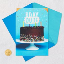 Alternative view of Hallmark - Dude, Lucky to Have You Birthday Card for Him