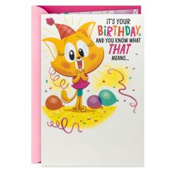 Hallmark - Dance Party Animals Musical Pop-Up Birthday Card for Kids