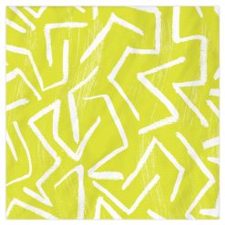 Hallmark - Zig-Zag Stripe on Yellow Dinner Napkins, Pack of 20