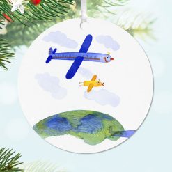 Alternative view of Hallmark - Design-Your-Own Round Metal Personalized Ornament, Custom Photo