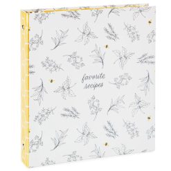 Hallmark - Yellow Honeycomb Recipe Organizer Book