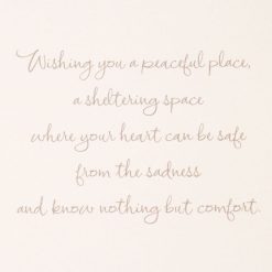Alternative view of Hallmark - A Sheltering Space Sympathy Card