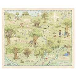 Alternative view of Hallmark - Disney Winnie the Pooh Hundred Acre Wood Map Throw Blanket, 60x52