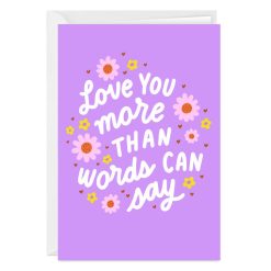 Hallmark - More Than Words Custom Love Card for Her