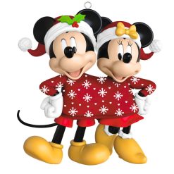 Hallmark - Disney Mickey and Minnie Sweater-Sharing Sweethearts Ornament