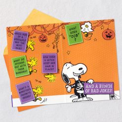 Alternative view of Hallmark - Peanuts Snoopy and Woodstock Love and Jokes Funny Pop-Up Halloween Card