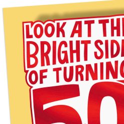 Alternative view of Hallmark - The Bright Side of Turning 50 Funny 50th Birthday Card