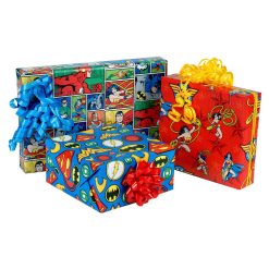 Alternative view of Hallmark - DC Justice League 3-Pack Wrapping Paper Roll Bundle, 60 sq. ft. total
