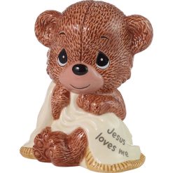 Hallmark - Precious Moments Jesus Loves Me Teddy Bear Bank