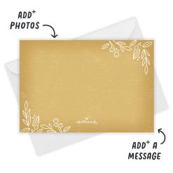 Alternative view of Hallmark - Whimsical Golden Foliage Flat Wedding Thank You Photo Card