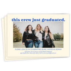Hallmark - Celebrate This Crew Flat Graduation Party Invitation
