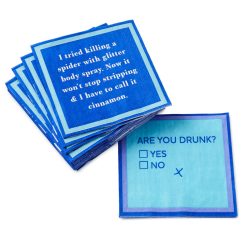 Hallmark - Drinks on Me Are You Drunk Funny Party Napkins, Pack of 20
