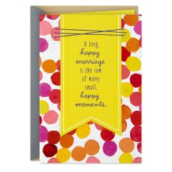 Hallmark - The Sum of Small, Happy Moments Anniversary Card for Couple