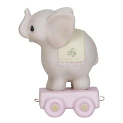 Hallmark - Precious Moments May Your Birthday Be Gigantic Little Elephant  Figurine, Age 4
