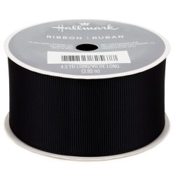 Hallmark - 1.5 Black Grosgrain Ribbon, 12.9'