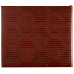 Alternative view of Hallmark - Brown Hexagonal Pattern Guest Book