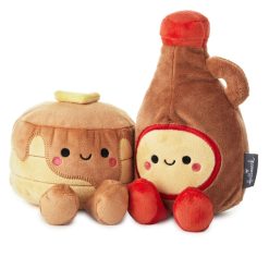 Hallmark - Better Together Pancakes and Syrup Magnetic Plush, 7