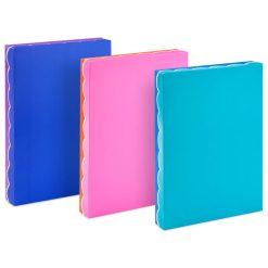 Hallmark - Scalloped Solids 3-Pack Assorted Small Gift Box Bundle