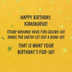 Alternative view of Hallmark - Party Like a Dinosaur Birthday Card for Kids With Stickers