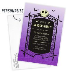Alternative view of Hallmark - Disney Tim Burton's The Nightmare Before Christmas This Is a Party! Flat Birthday Invitation