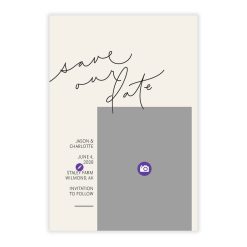 Alternative view of Hallmark - Modern Handwriting Flat Wedding Save the Date