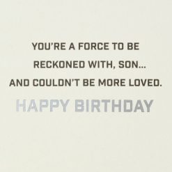 Alternative view of Hallmark - Star Wars A Force to Be Reckoned With Birthday Card for Son